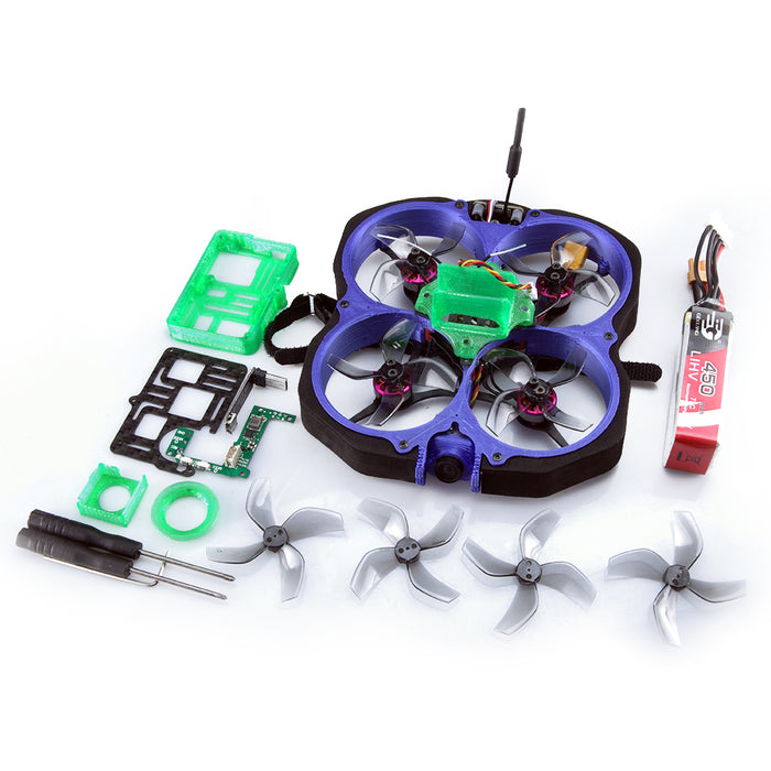 GEELANG LIGO78X 4S Cinewhoop FPV Racing Drone with Gopro6/7 Bare Metal Cover and Camera Mount