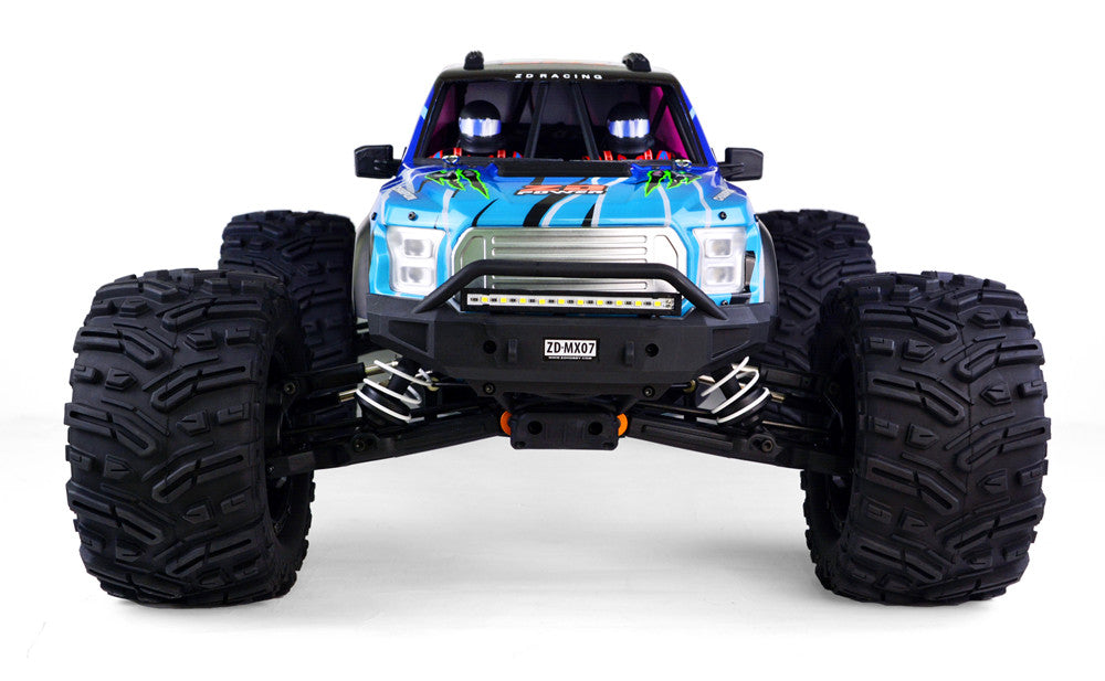 ZD Racing MX-07 1/7 ESCALA 4WD Monster Truck 80 km / H Brushless RC Car Roller / Versión ARTR