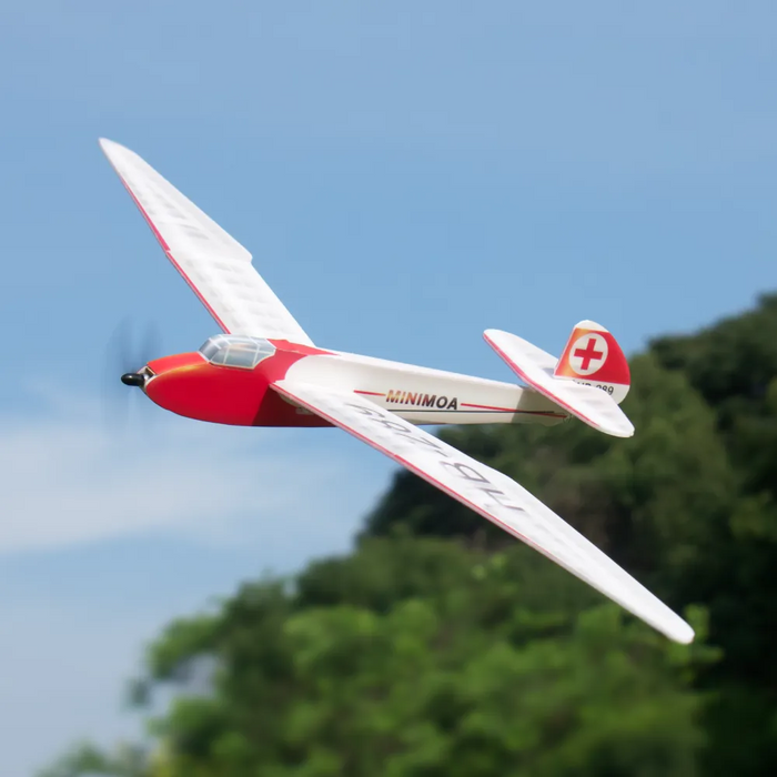 MinimumRC Minimoa Glider Gull-wing 700mm Micro RC Aircraft Kit SFHSS-BNF Version(Not include Controller)