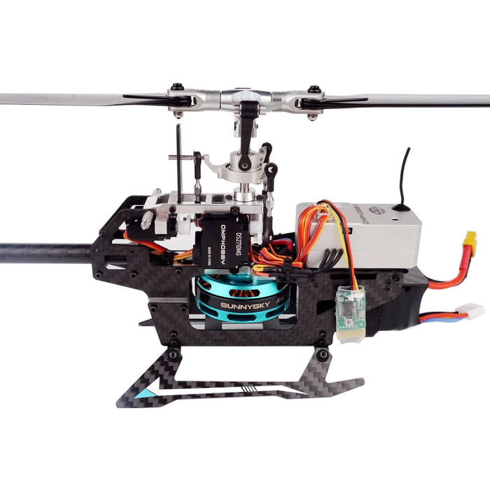 OMPHOBBY M2 6CH 3D フライバーレス デュアル ブラシレス モーター ダイレクト ドライブ RC ヘリコプター BNF