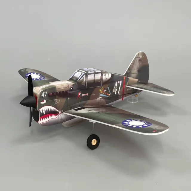 MinimumRC P40 Flying Tigers Fighter Q-series 4CH 320mm Micro RC Aircraft KIT SFHSS-BNF Version(Not include Controller) - Makerfire