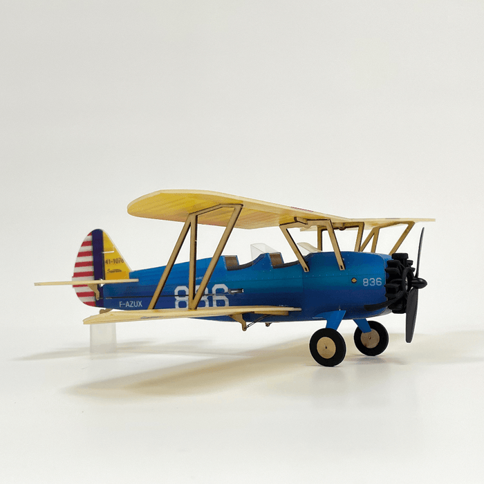 MinimumRC PT-17 Stearman Micro Scale 4CH 360mm RC Airplane SFHSS-BNF Version(Not include Controller)