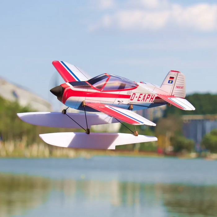 MinimumRC Pinkus Float Aerobatic 4CH 320mm micro RC Aircraft Created by Hilmar Lange SFHSS-BNF Version(Not include Controller) - Makerfire