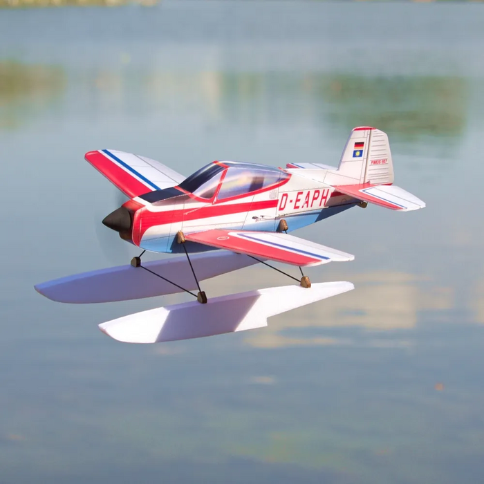MinimumRC Pinkus Float Aerobatic 4CH 320mm micro RC Aircraft Created by Hilmar Lange SFHSS-BNF Version(Not include Controller) - Makerfire