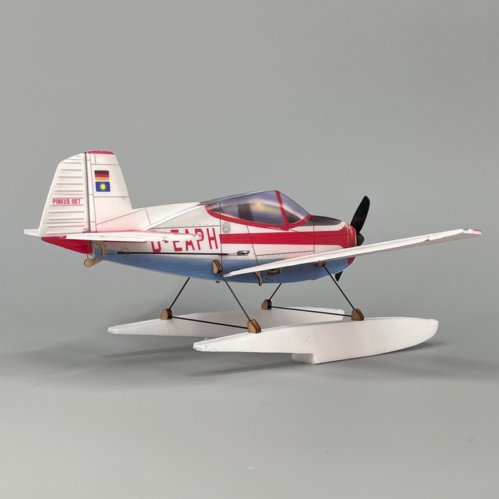 MinimumRC Pinkus Float Aerobatic 4CH 320mm micro RC Aircraft Created by Hilmar Lange SFHSS-BNF Version(Not include Controller)