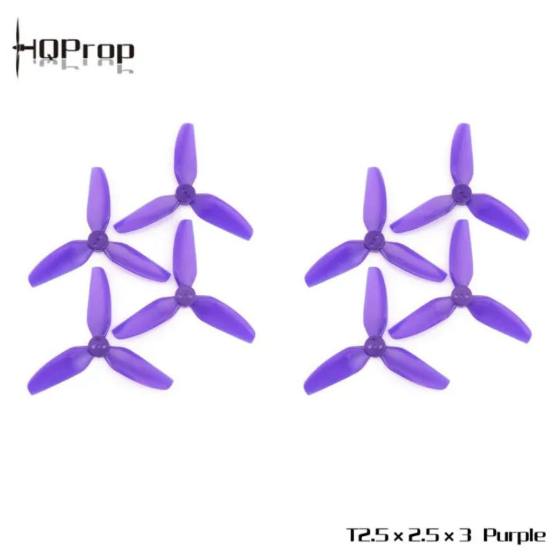 HQProp T2.5X2.5X3 3-blade 2.5Inch Poly Carbonate Propeller 4CW+4CCW(8pcs) - Makerfire
