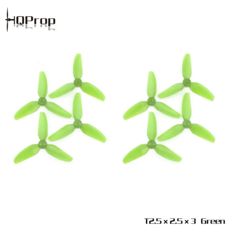 HQProp T2.5X2.5X3 3-blade 2.5Inch Poly Carbonate Propeller 4CW+4CCW(8pcs) - Makerfire