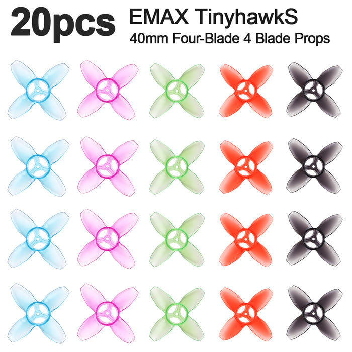 EMAX Avan Tinyhawk TH Turtlemode Propeller 40mm Four-Blade Props 4 Blade Propellers