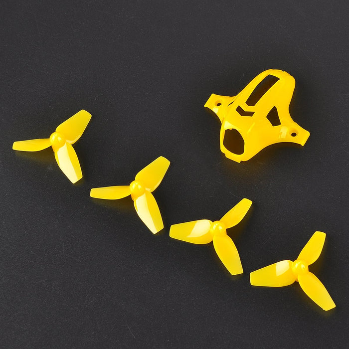 Tiny 7x 75mm Micro Whoop Frame w/ 8pcs 40mm 3-Blade Propellers and 1pc Props Removal Tool