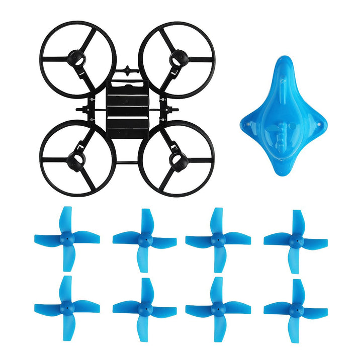 66mm Micro Whoop Frame w/ 8pcs Props and 1pcs Canopy for Armor Blue Shark