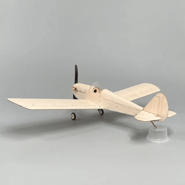 MinimumRC Spacewalker V3 Vintage Balsa 4CH 460mm Micro RC Aircraft Kit SFHSS-BNF Version(Not include Controller) - Makerfire