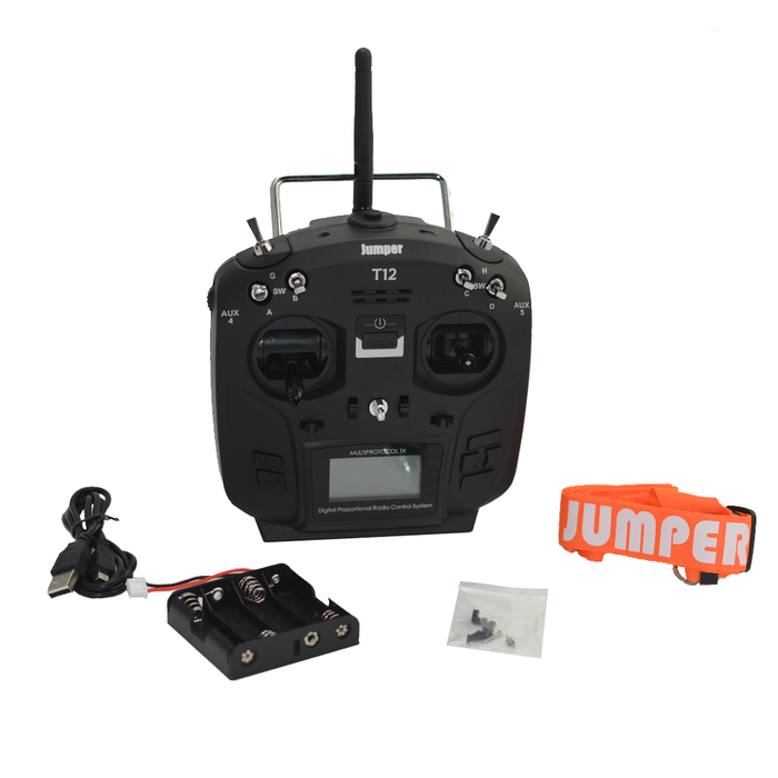 Jumper T12 PLUS Open Source 16ch Radio with JP4-in-1 Multi-protocol RF Module & HALL gimbals