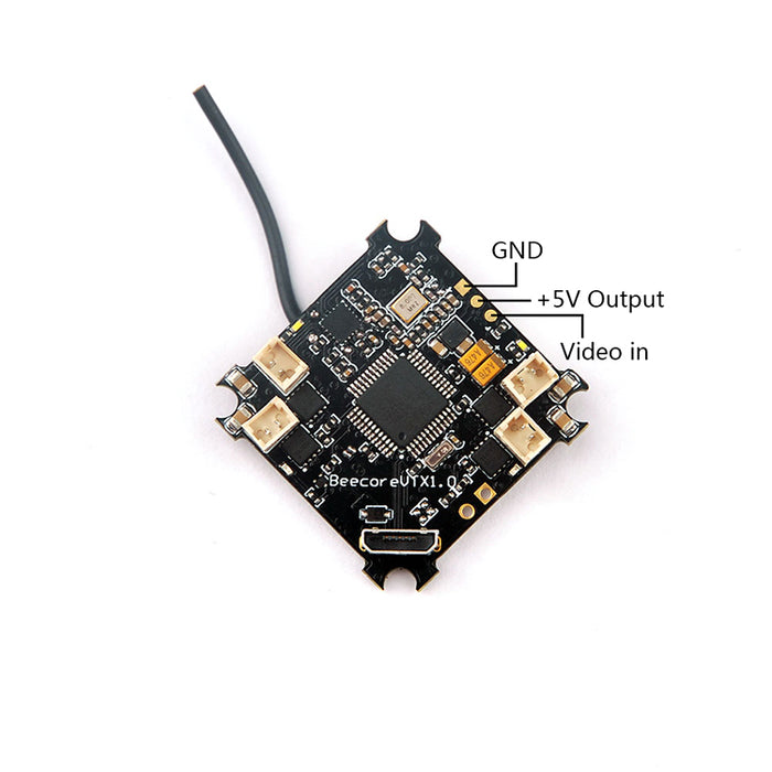 Beecore VTX brushed flight controller for Tiny whoop Built-in Betaflight OSD and 25mw VTX with Smartaudio