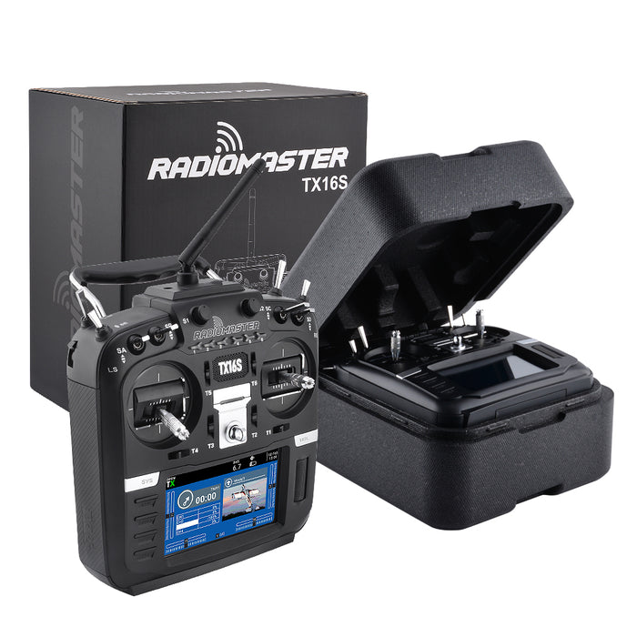RadioMaster TX16S Hall Sensor Gimbals 2.4G 16CH Multi-protocol RF System OpenTX Mode2 Transmitter with TBS MicroTX V2 - Makerfire