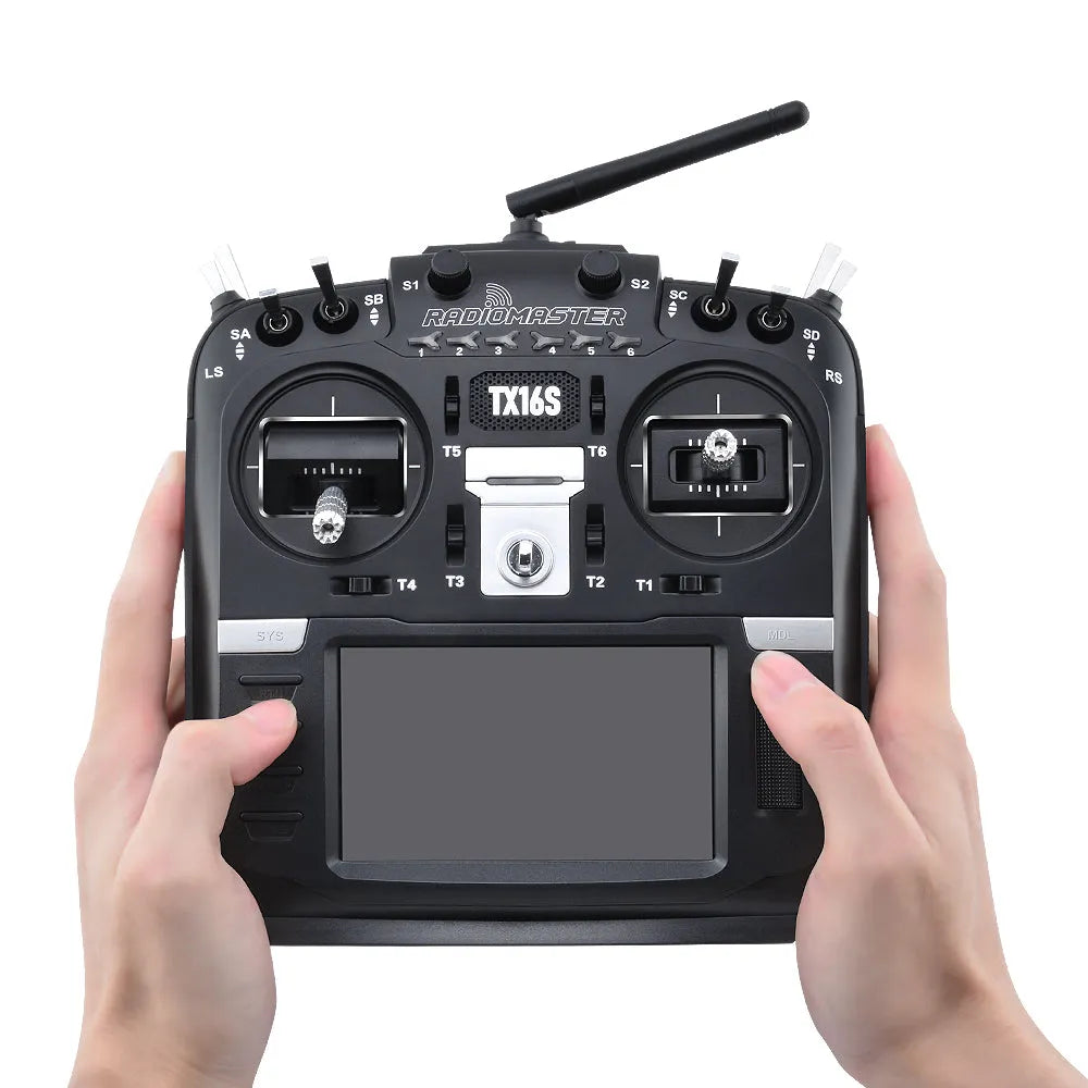 RadioMaster TX16S Hall Sensor Gimbals 2.4G 16CH Multi-protocol RF System OpenTX Mode2 Transmitter with TBS MicroTX V2 - Makerfire