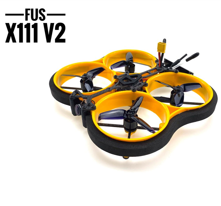 FUS X111 V2 2.5Inch 111mm 3-4S FPV Racing RC Drone Analog Version BNF w/Runcam Nano 2 FUS-F411 AIO