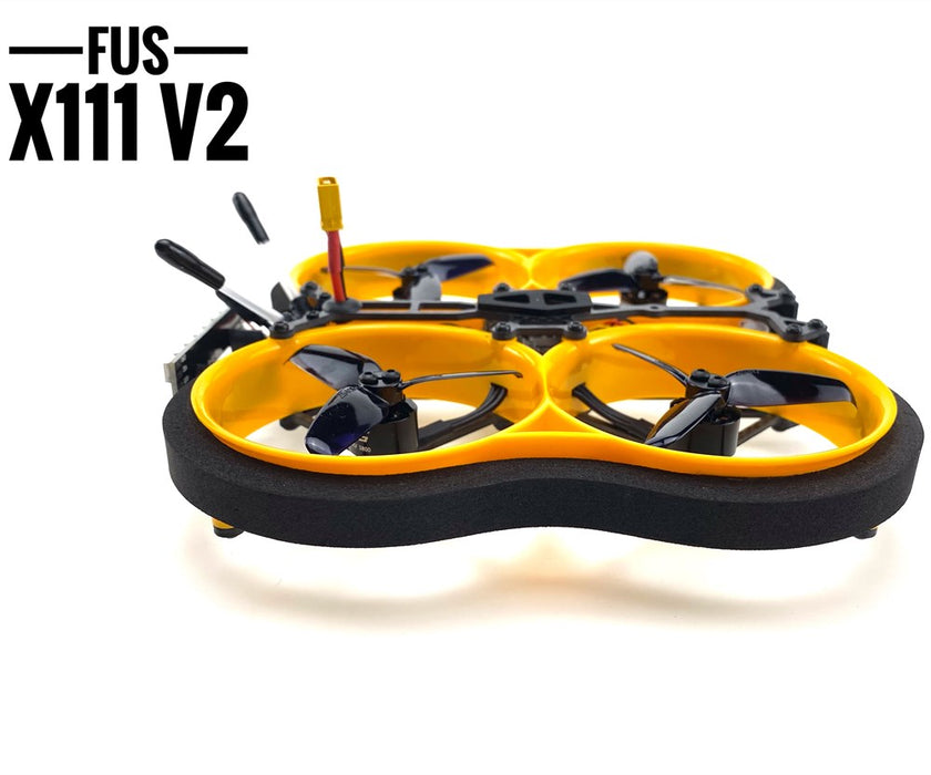FUS X111 V2 2.5Inch 111mm 3-4S FPV Racing RC Drone Analog Version BNF w/Runcam Nano 2 FUS-F411 AIO