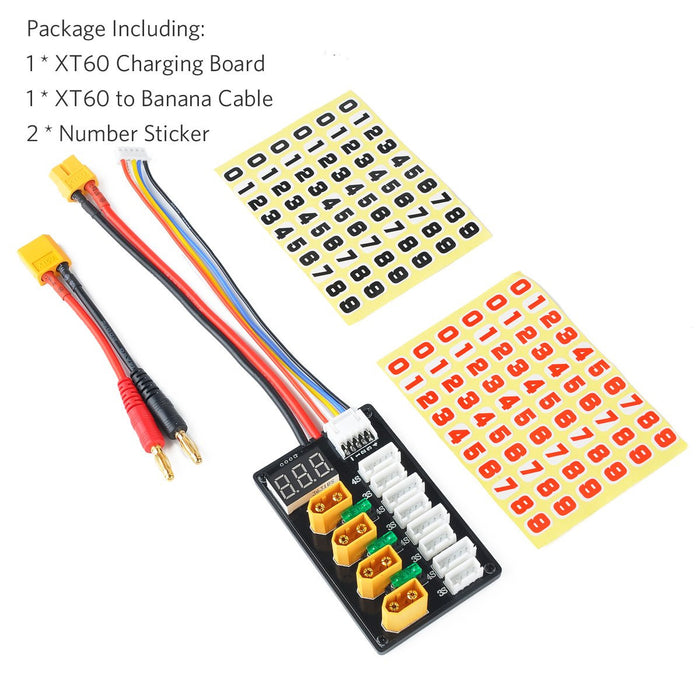 Makerfire 3S/4S LiPo Batteries XT60 Parallel Charging Board