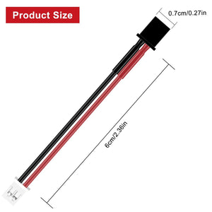 10PCS GNB27-PH2.0 Adapter Cable 22AWG for GNB27 1S Lipo Battery with 1.0mm Banana Connector for 1S Brushless Whoop Drone - Makerfire