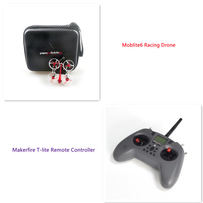 Happymodel Moblite6 Racing Drone+Makerfire T-Lite Single RF CC2500 Remote Controller