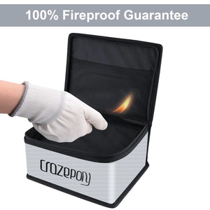 Crazepony Lipo Safe Bag Lipo Battery Guard Bag Fireproof Explosionproof Battery Guard Safe Bag Pouch - Makerfire