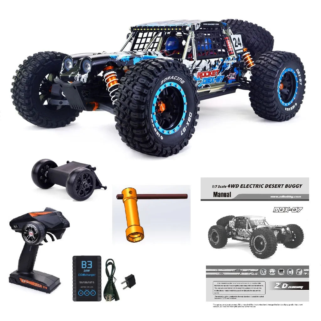 ZD Racing DBX-07 1/7 Brushless SCALE 80km/h RTR 4WD Desert Buggy - Makerfire