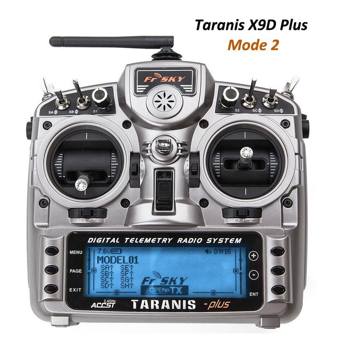 FrSky Taranis X9D Plus 2.4GHz ACCST Radio EU Cargador Modo 2 - Acelerador izquierdo
