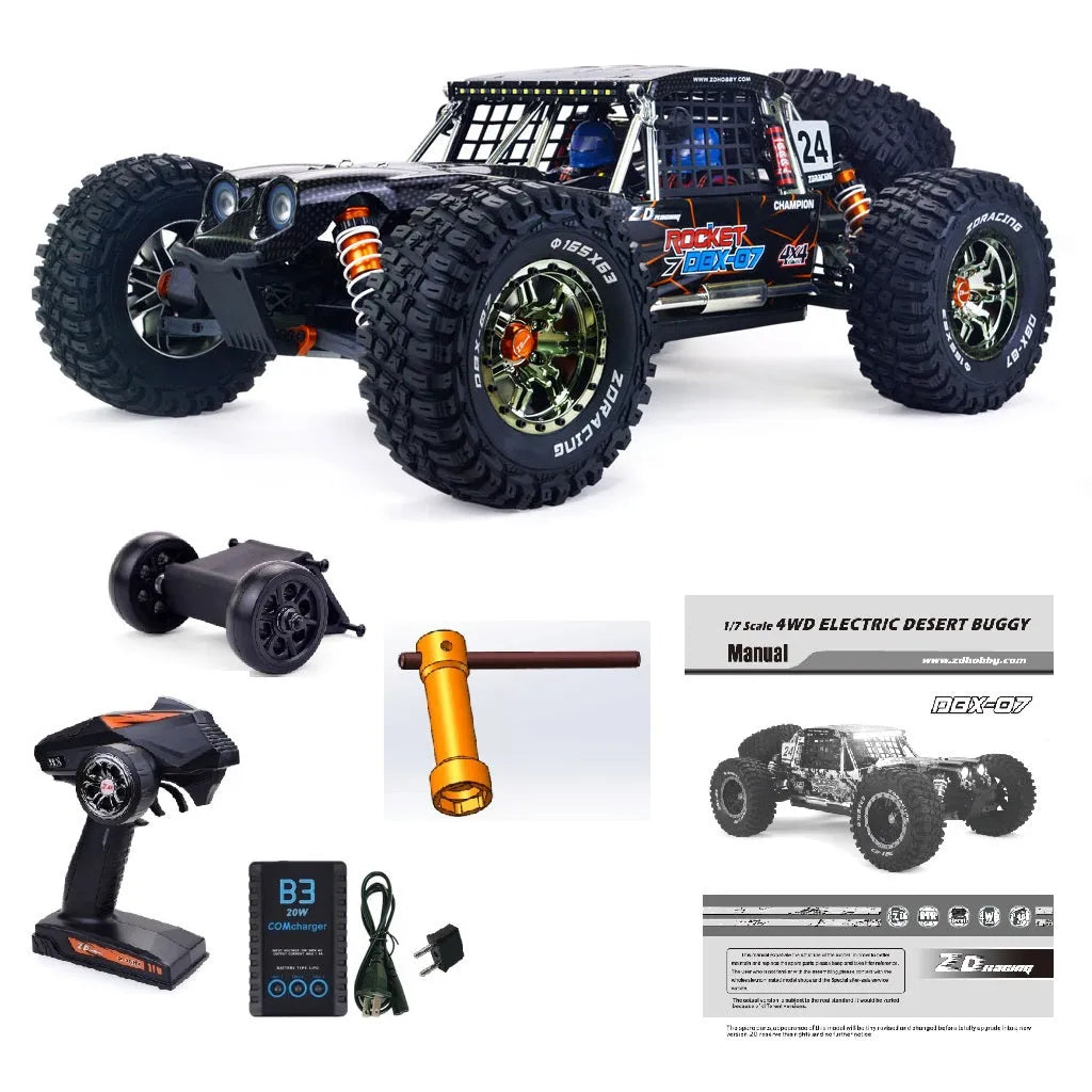 ZD Racing DBX-07 1/7 Brushless SCALE 80km/h RTR 4WD Desert Buggy - Makerfire