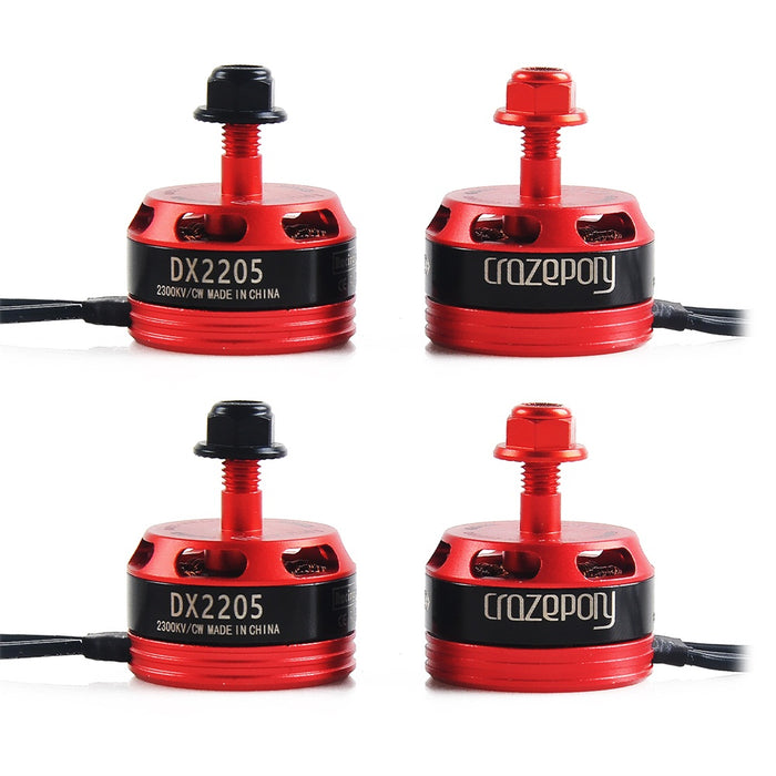 Crazepony 4pcs Brushless Motor DX2205S 2300KV 2-4S Lipo Battery Racing Edition for FPV Racing Drone