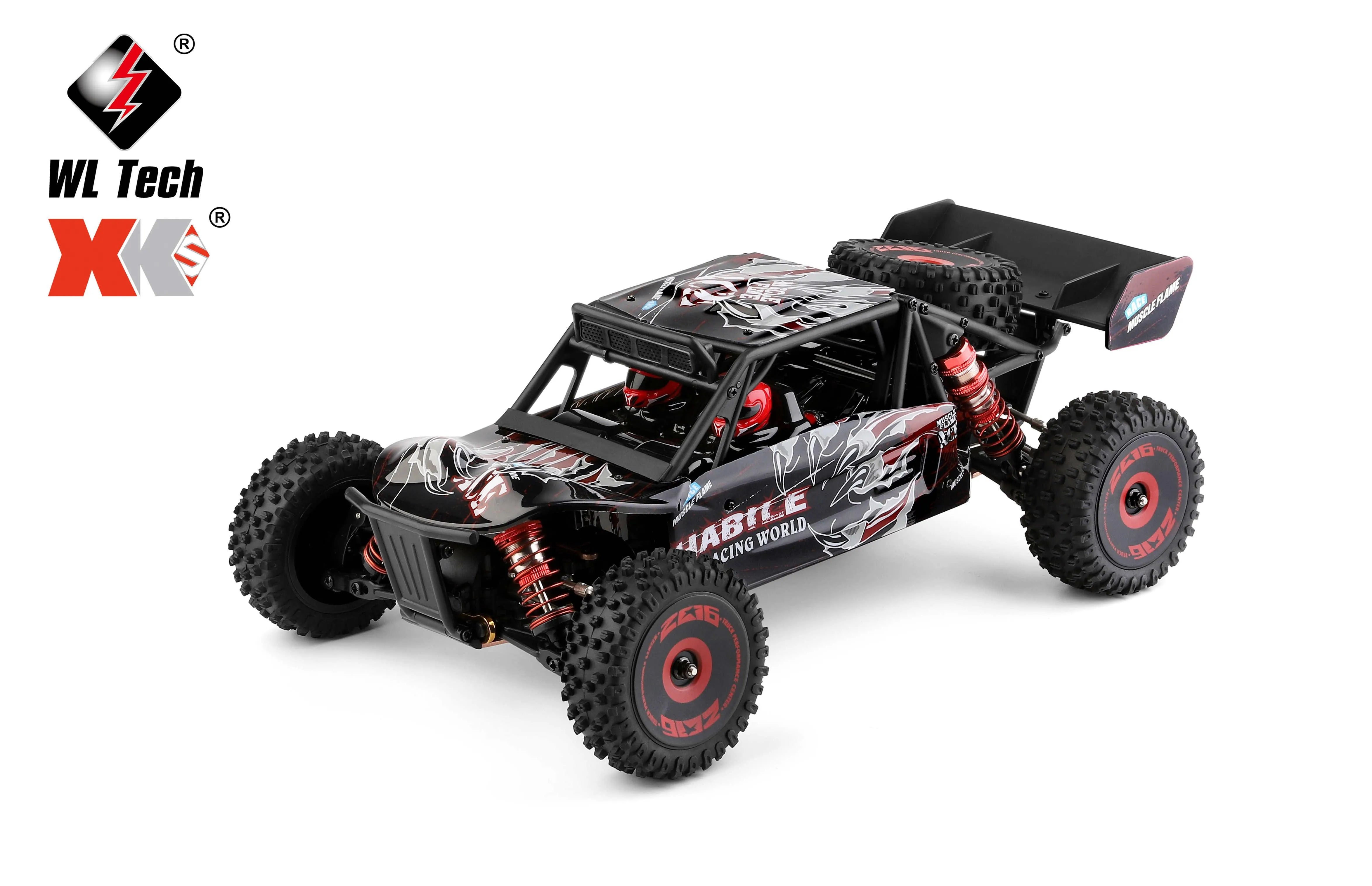 New Wltoys 124016 V2 Upgraded 1/12 2845 4300KV brushless Motor RC Car - Makerfire